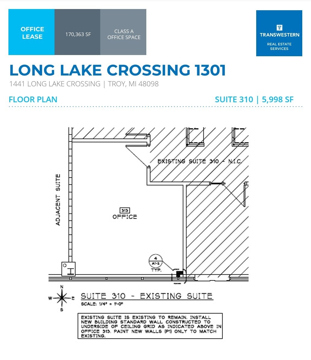 1441 W Long Lake Rd, Troy, MI à vendre Plan d’étage– Image 1 sur 1