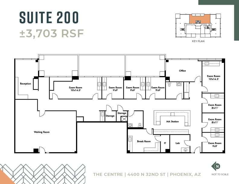 4400 N 32nd St, Phoenix, AZ à louer Plan d’étage– Image 1 sur 1