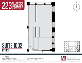 223 W Jackson Blvd, Chicago, IL à louer Plan d’étage– Image 1 sur 4