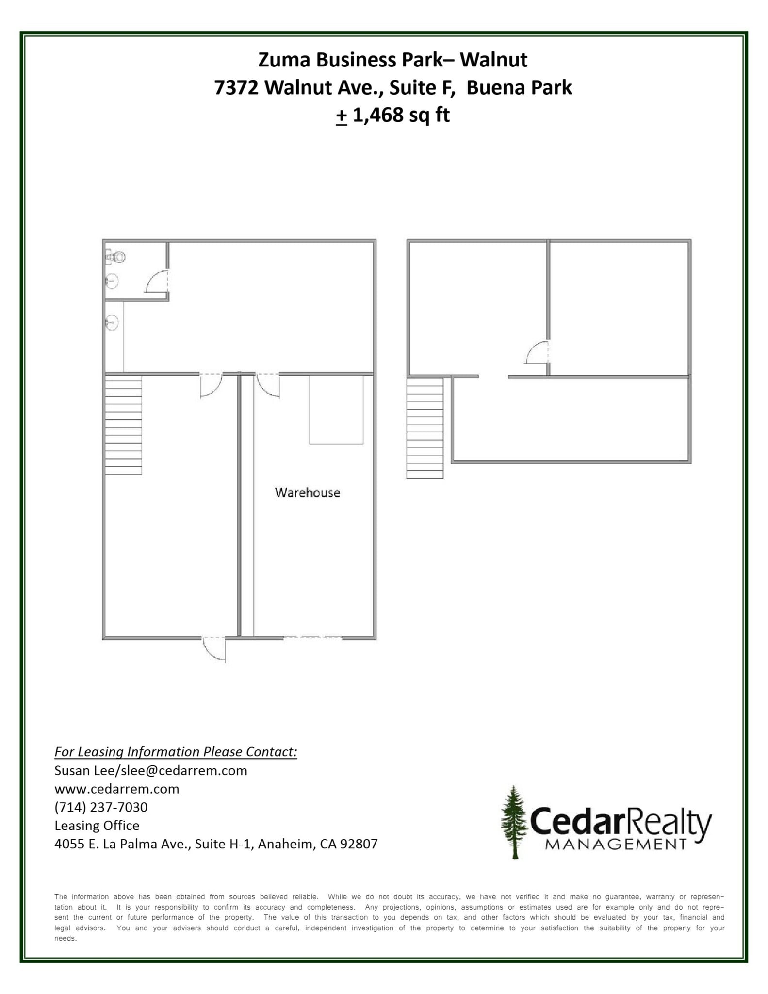 7372 Walnut Ave, Buena Park, CA à louer Plan de site– Image 1 sur 1