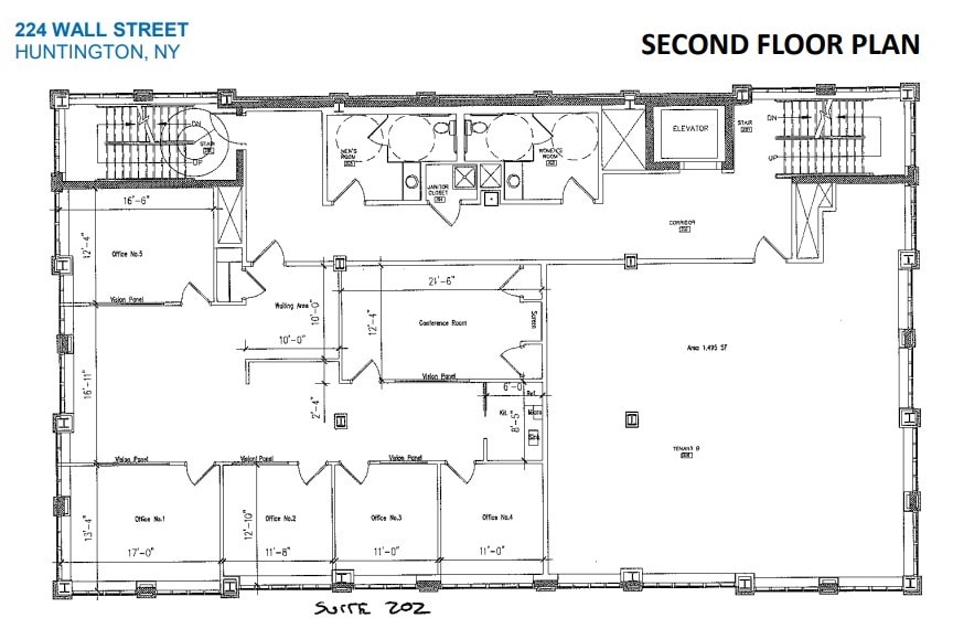 224 Wall St, Huntington, NY à louer Plan d’étage– Image 1 sur 1