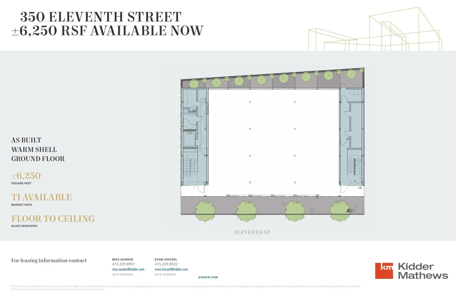 350 11th St, San Francisco, CA à louer Plan d’étage– Image 1 sur 4