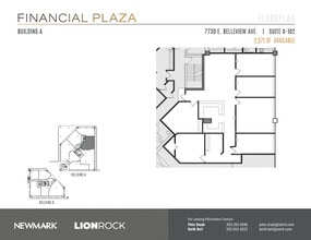 7730 E Belleview Ave, Greenwood Village, CO à louer Plan d’étage– Image 1 sur 2