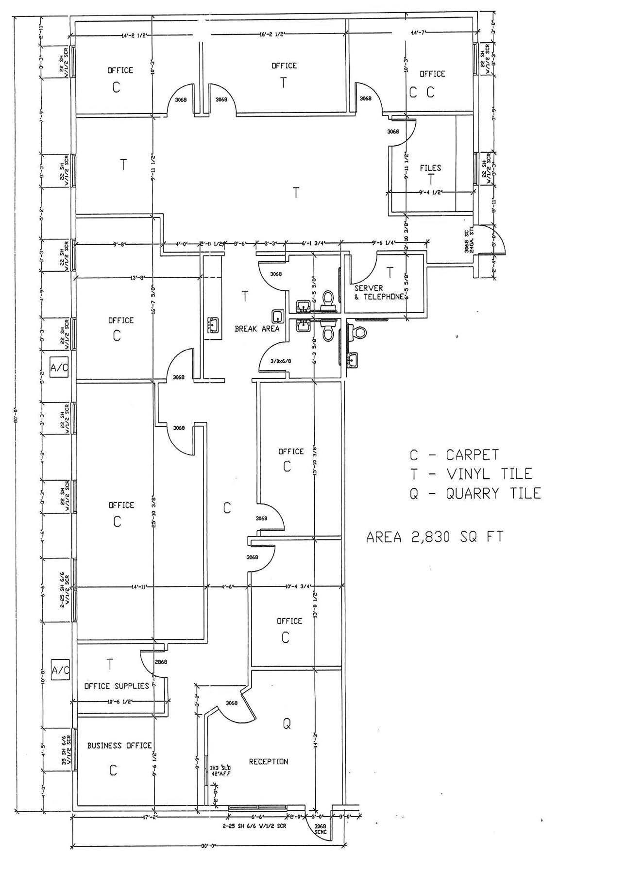 6616-6636 Rowan Rd, New Port Richey, FL à louer Plan d’étage– Image 1 sur 5