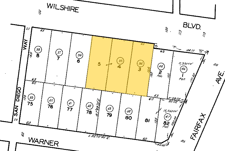 6120-6134 Wilshire Blvd, Los Angeles, CA à louer - Plan cadastral – Image 3 sur 3