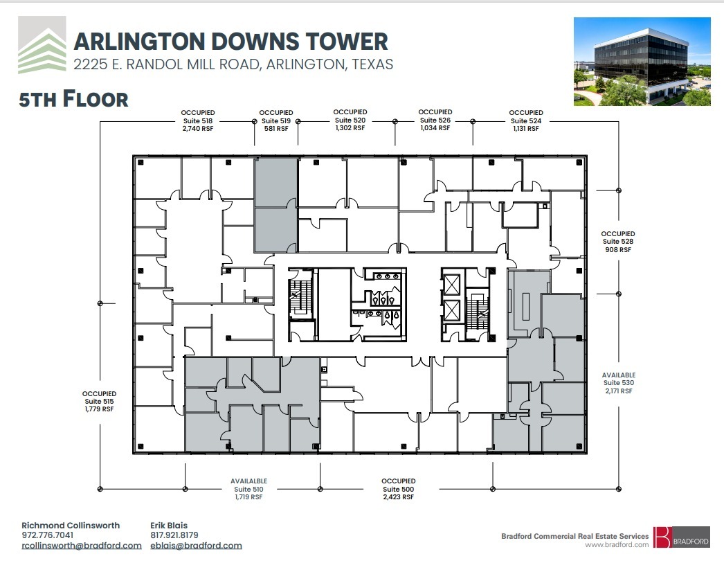 2225 E Randol Mill Rd, Arlington, TX à louer Plan d’étage– Image 1 sur 1