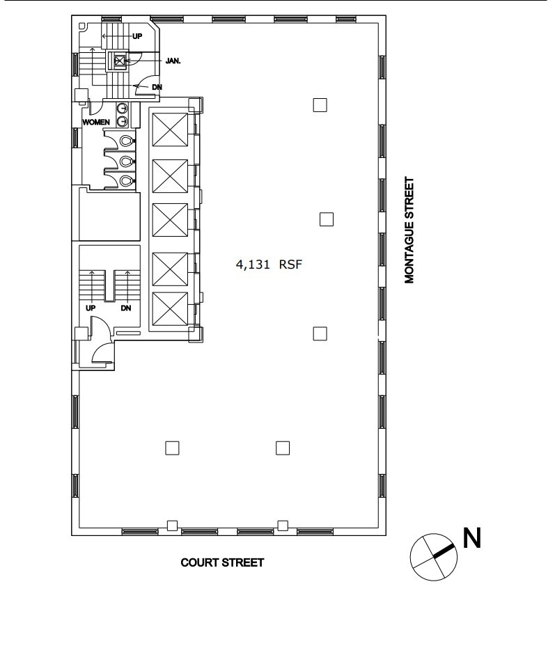 16 Court St, Brooklyn, NY à louer Plan d’étage– Image 1 sur 1