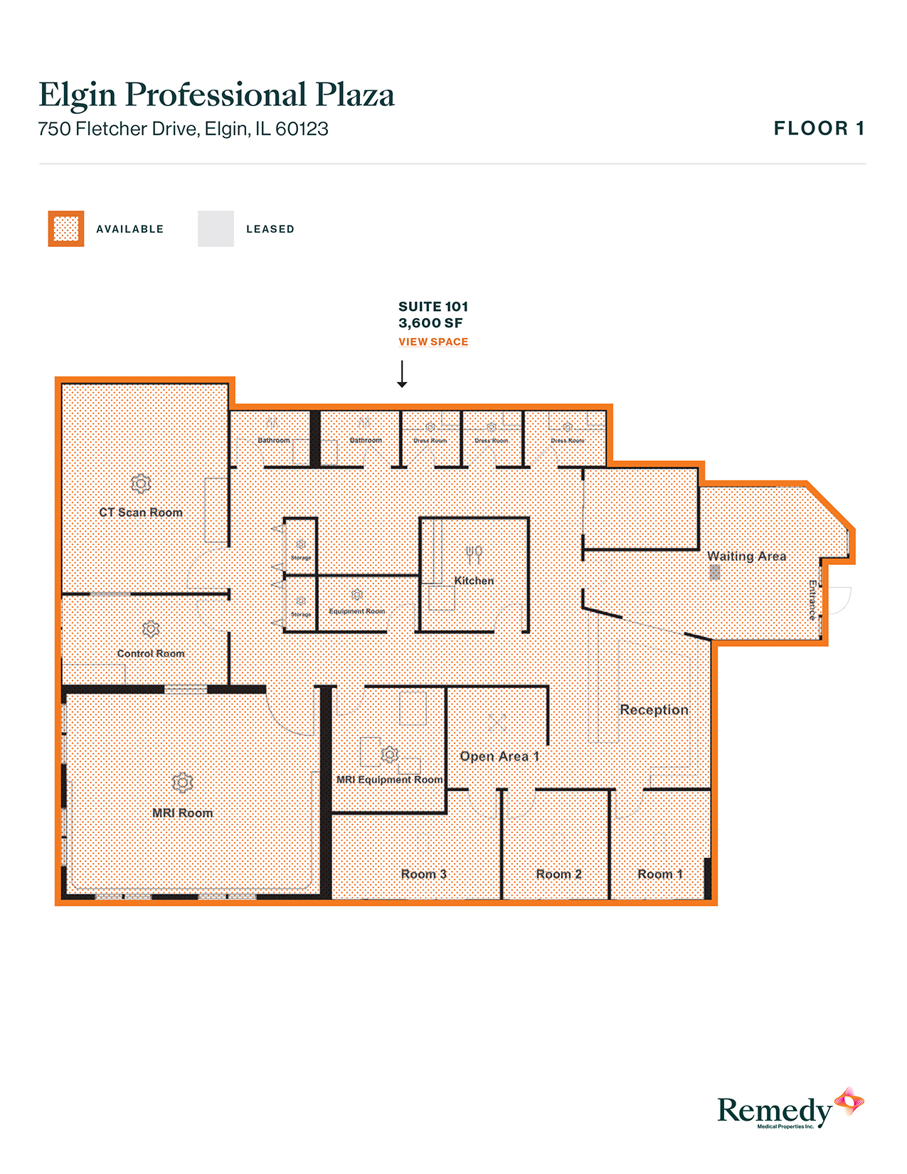 750 Fletcher Dr, Elgin, IL à louer Plan d’étage– Image 1 sur 1