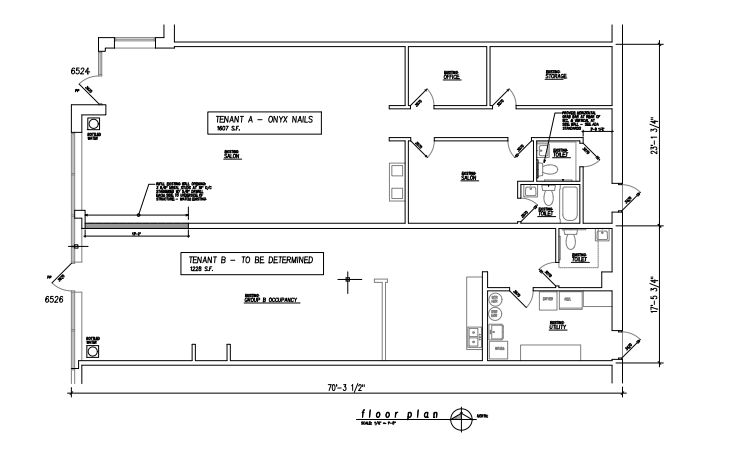 6516-6572 S Lovers Lane Rd, Franklin, WI à louer Plan d’étage– Image 1 sur 2
