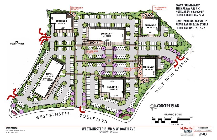 NEC of Westminster Boulevard and 104th Ave, Westminster, CO à louer - Plan de site – Image 1 sur 2