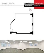 164 Eglinton Ave E, Toronto, ON à louer Plan d’étage– Image 1 sur 1