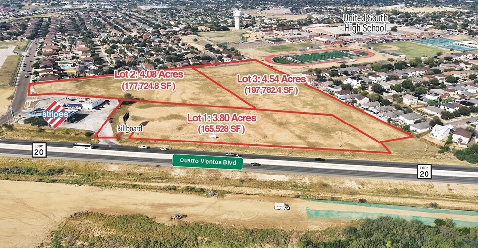Loop 20, Laredo, TX à vendre - Aérien – Image 2 sur 8