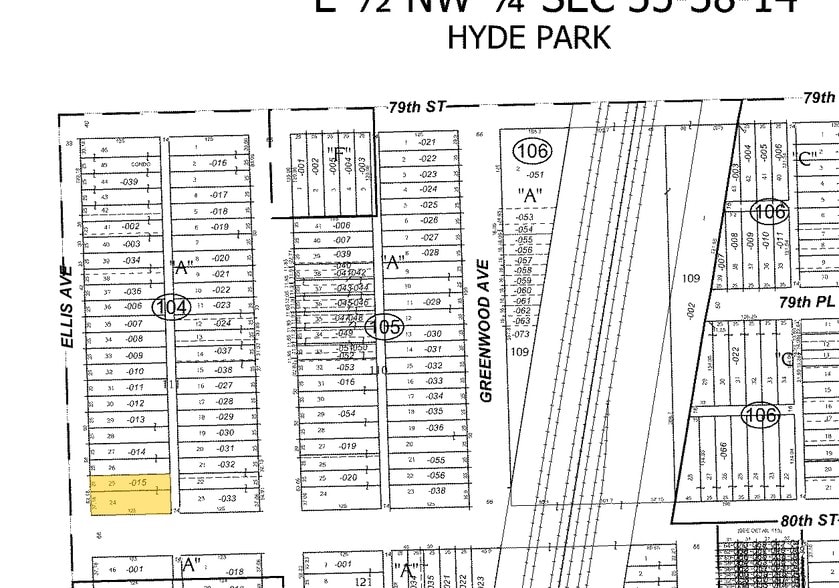 7957-7959 S Ellis Ave, Chicago, IL à vendre - Plan cadastral – Image 2 sur 36