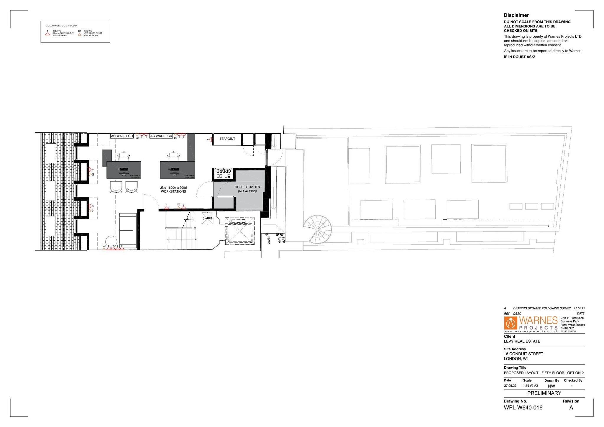 18 Conduit St, Londres à louer Plan d’étage– Image 1 sur 2