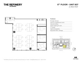 300 Kent Ave, Brooklyn, NY à louer Plan d’étage– Image 2 sur 9