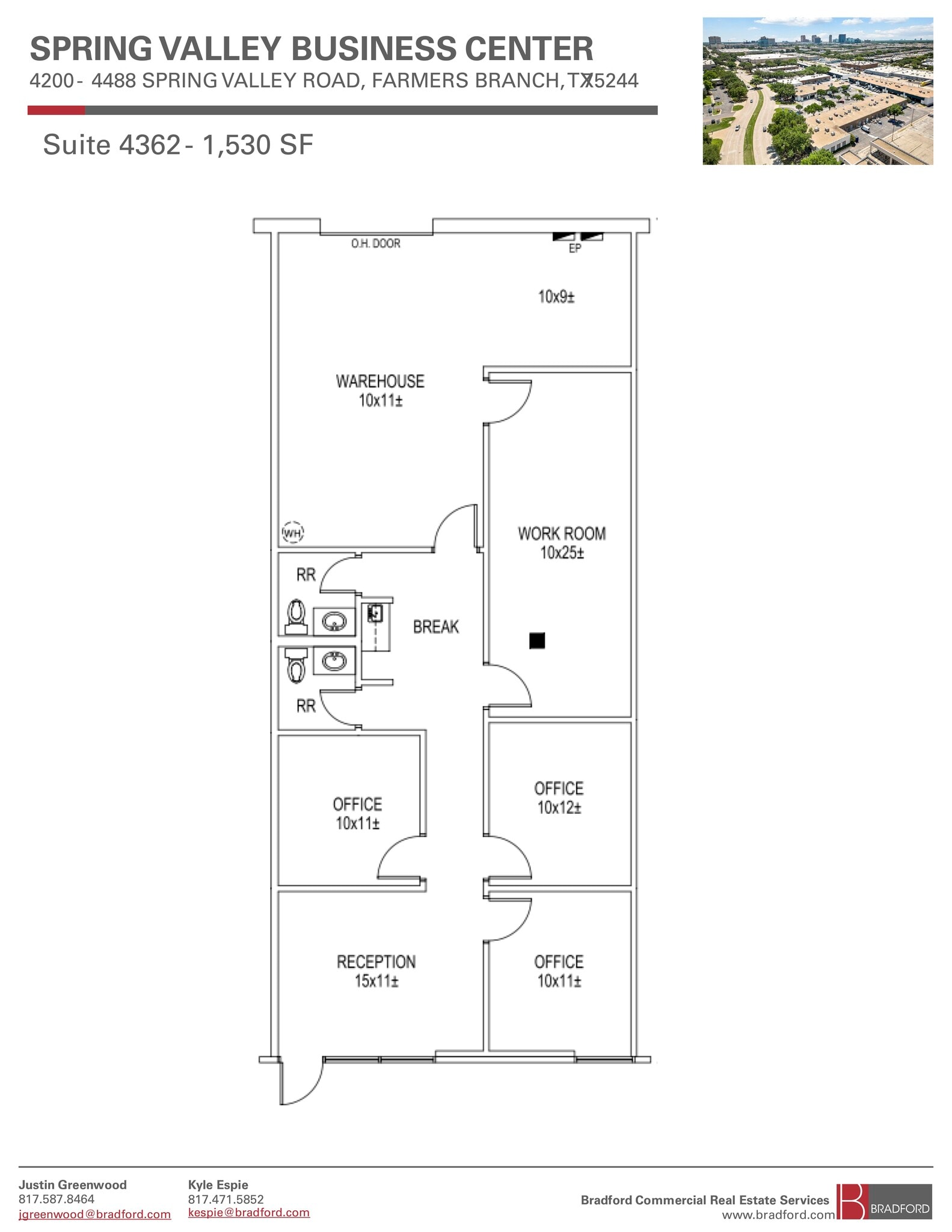 4440-4460 Spring Valley Rd, Dallas, TX à louer Plan d’étage– Image 1 sur 1