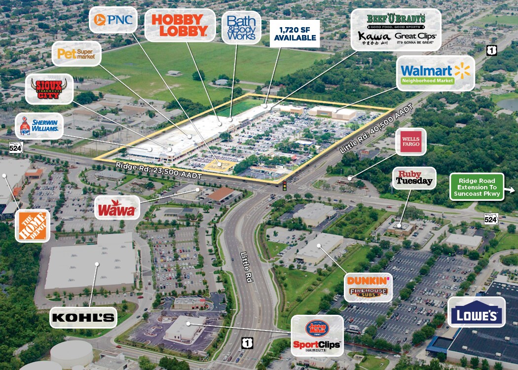 8501-8755 Little Rd, New Port Richey, FL à louer Photo de l’immeuble– Image 1 sur 1