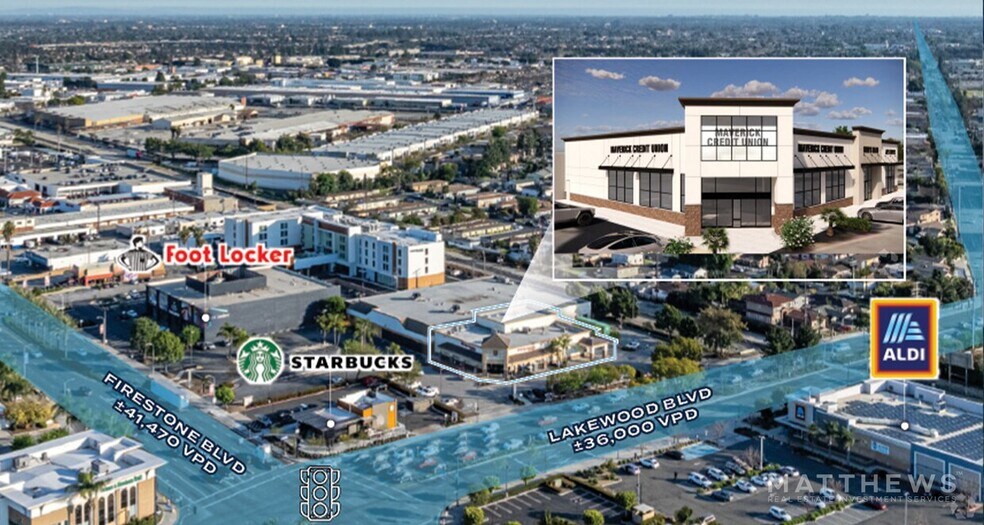 9018 Firestone Blvd, Downey, CA à louer - Aérien – Image 2 sur 3