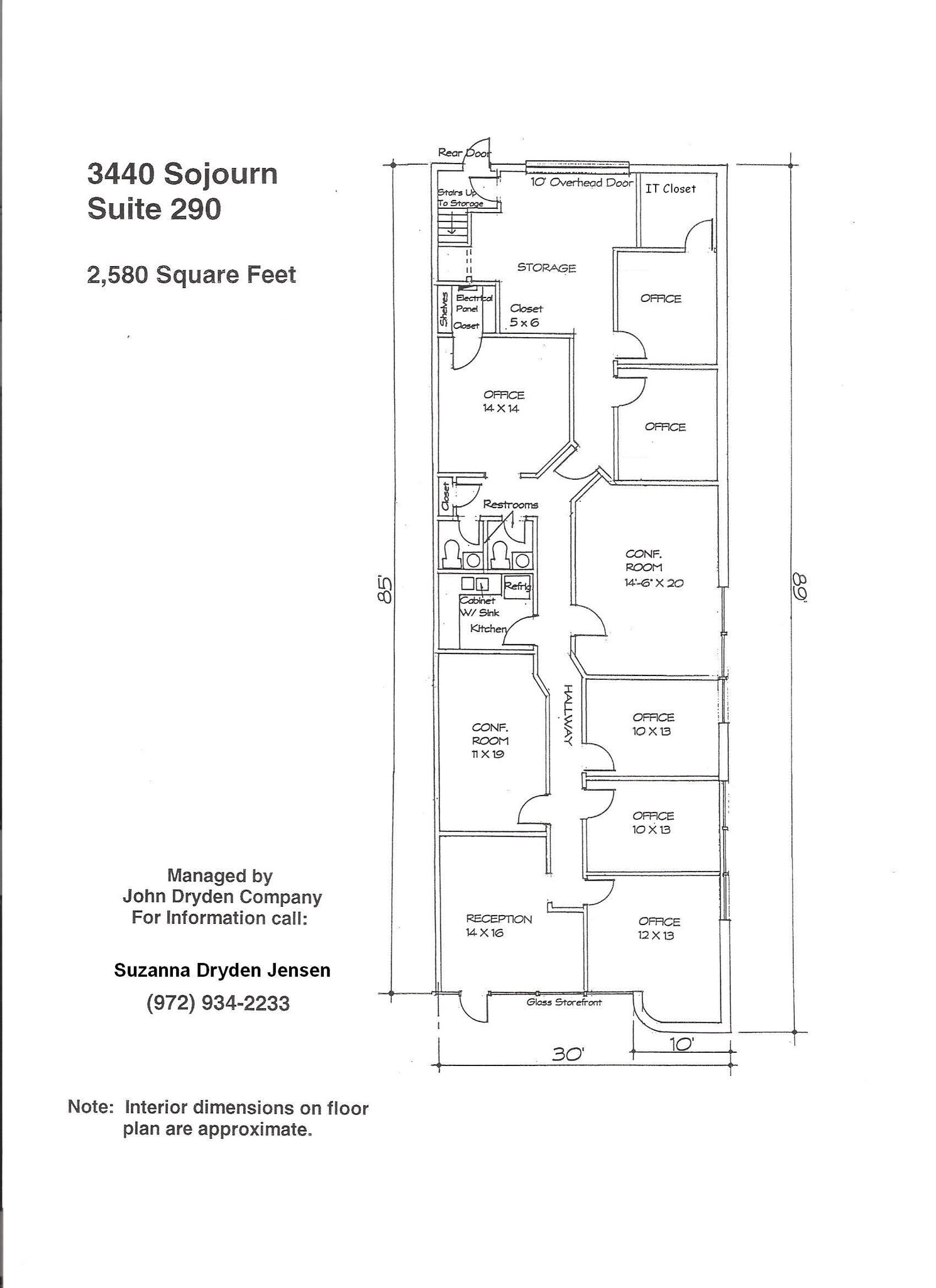 3440 Sojourn Dr, Carrollton, TX à louer Plan d’étage– Image 1 sur 10