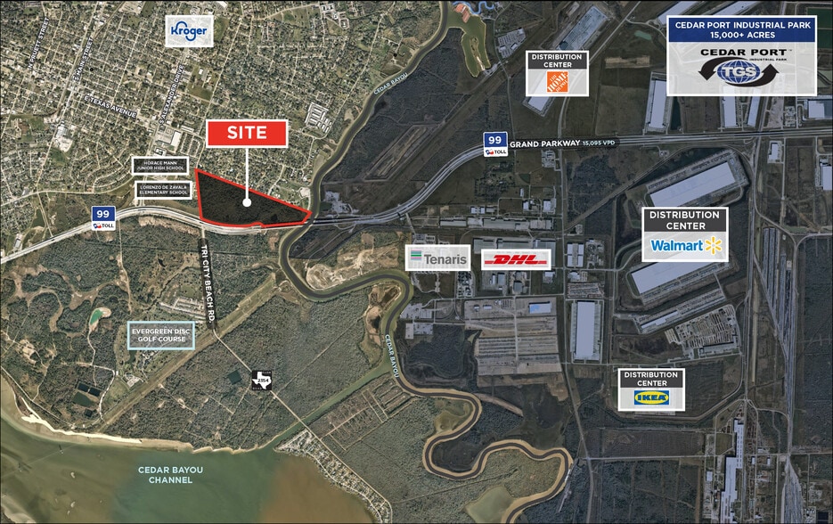 SH 99 & Tri City Beach Rd, Baytown, TX à vendre - Aérien – Image 1 sur 2