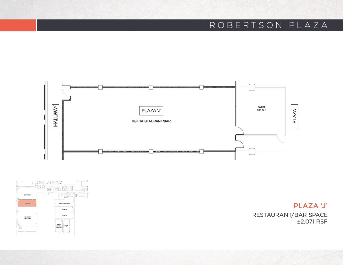 116-120 N Robertson Blvd, West Hollywood, CA à louer Plan d’étage– Image 1 sur 1