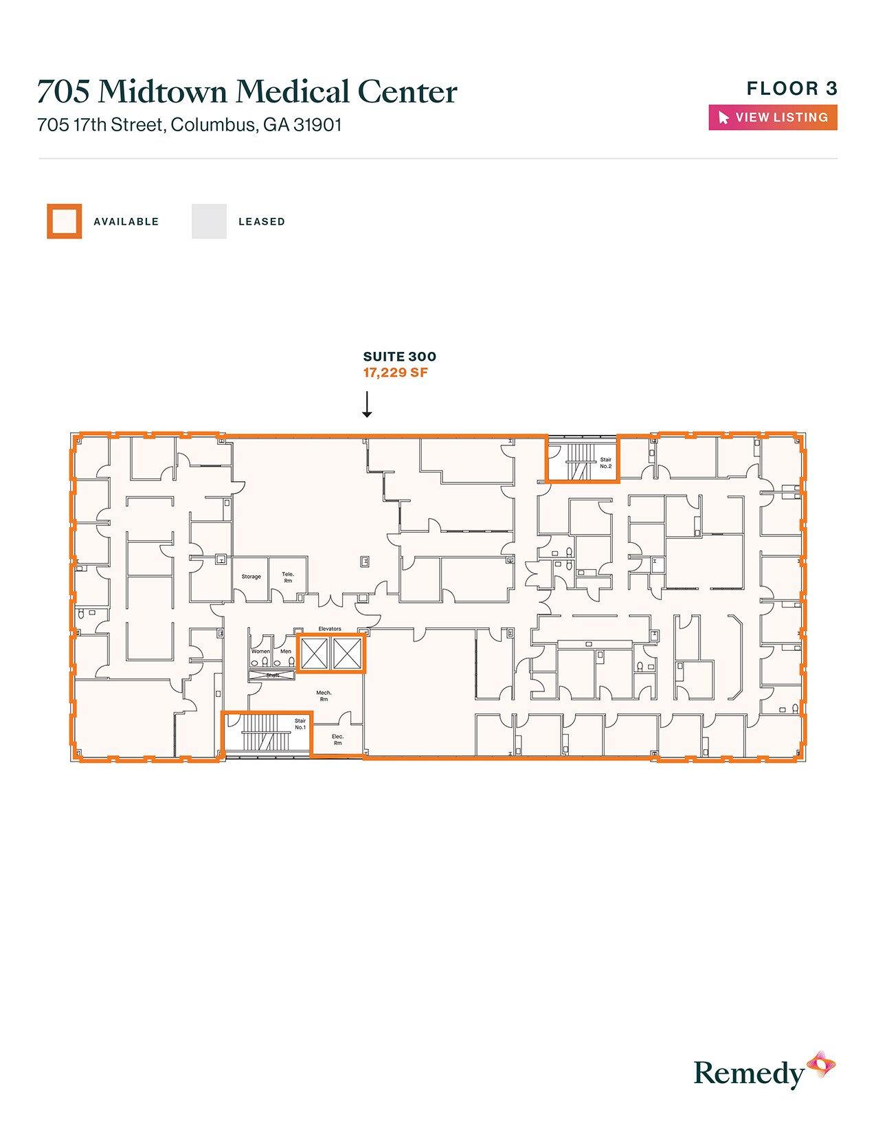 705 17th St, Columbus, GA à louer Plan d’étage– Image 1 sur 1