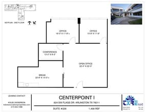 624 Six Flags Dr, Arlington, TX à louer Plan d’étage– Image 1 sur 1