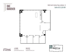 16633 N Dallas Pky, Addison, TX à louer Plan d’étage– Image 1 sur 1