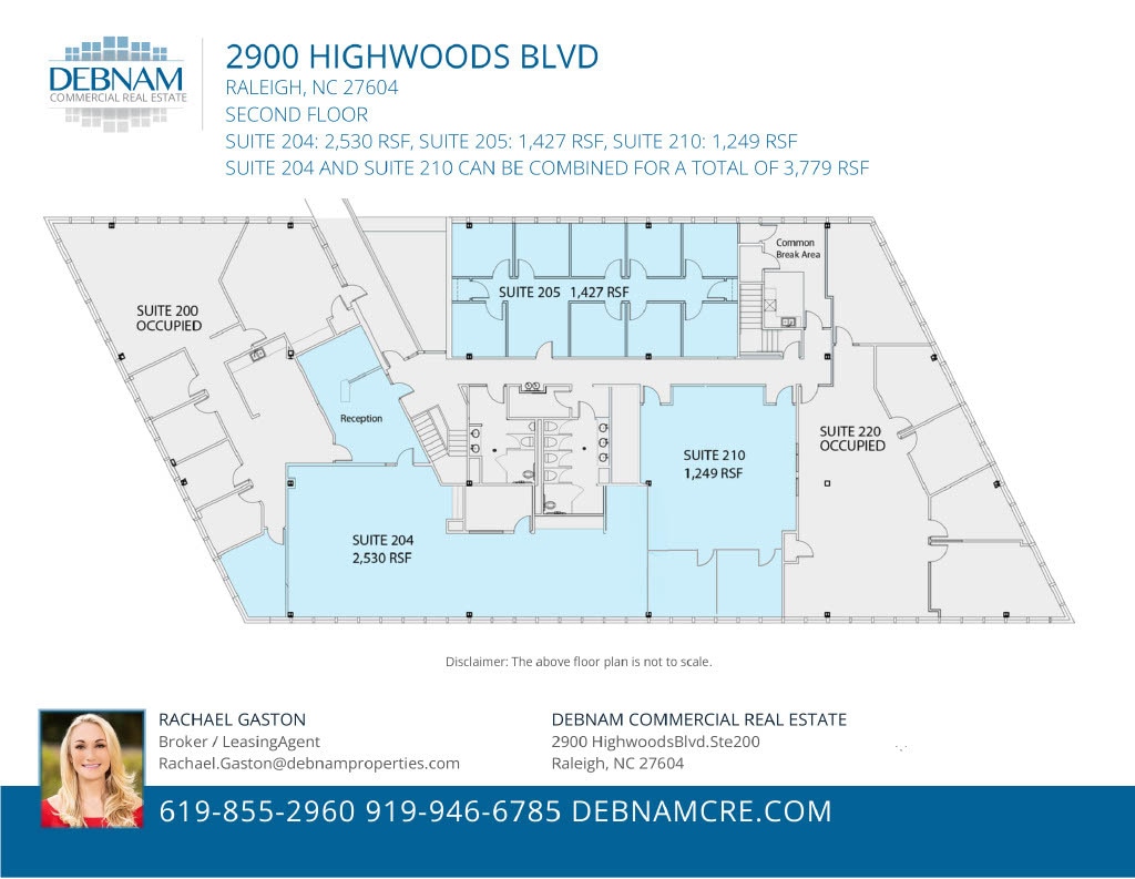 2900 Highwoods Blvd, Raleigh, NC à louer Plan d’étage– Image 1 sur 1