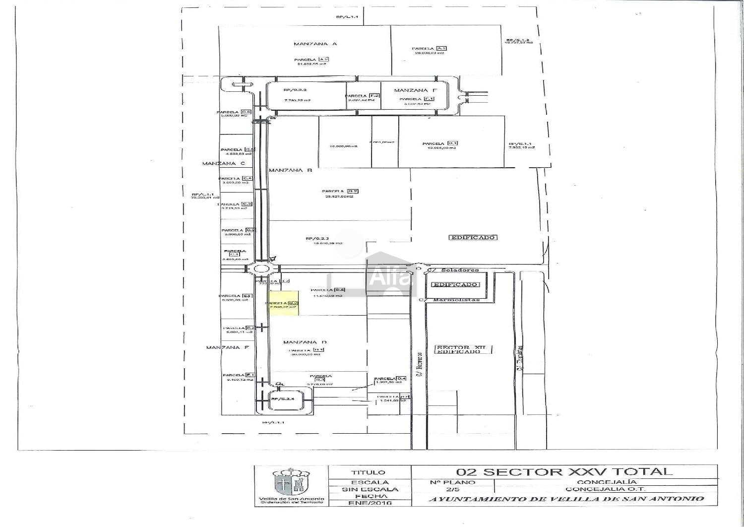 Terrain dans Velilla de San Antonio, Madrid à vendre Plan de site– Image 1 sur 3