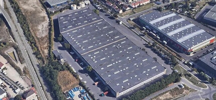 Stains, SSD - Vue aérienne vue de carte