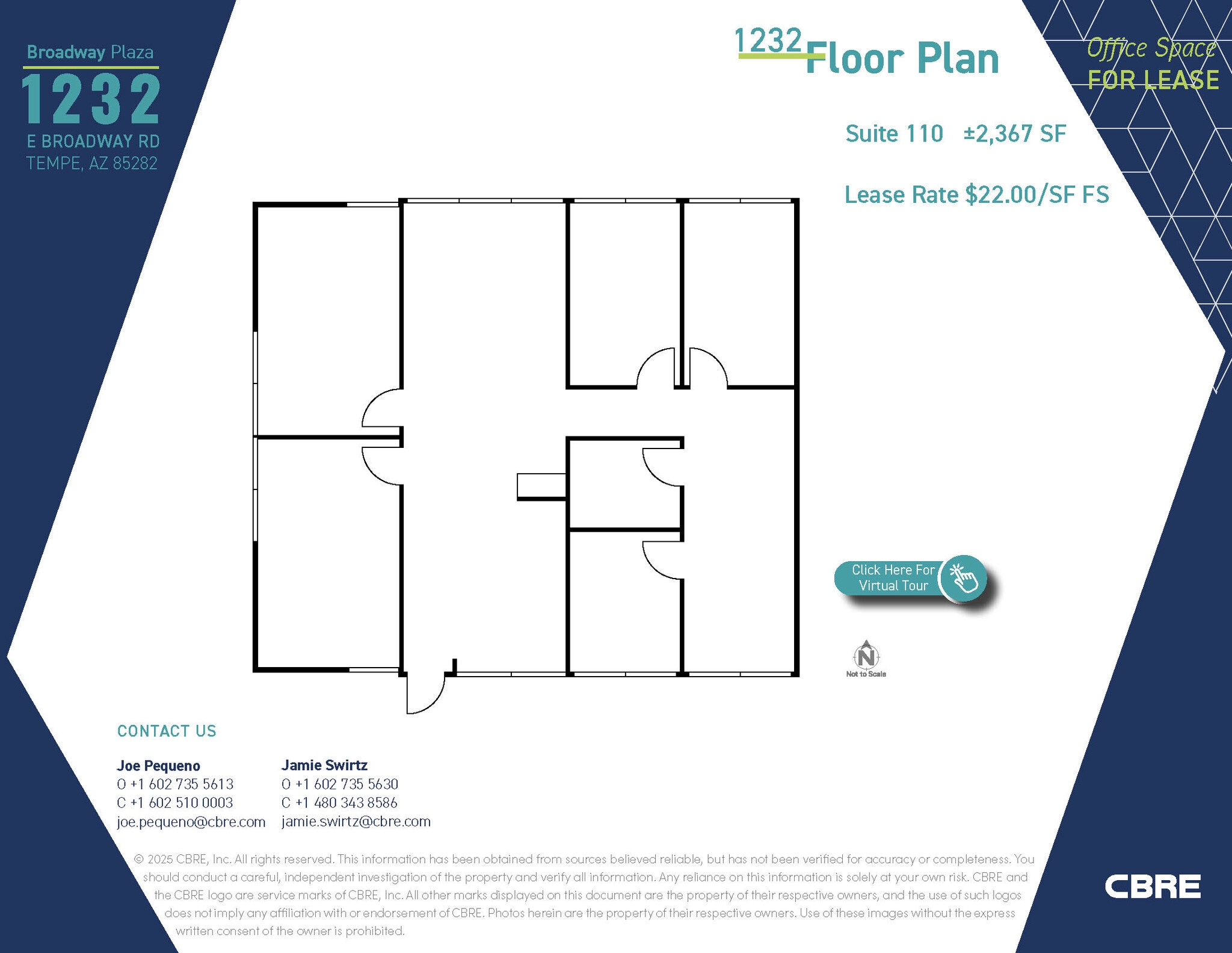 1232 E Broadway Rd, Tempe, AZ à louer Plan d’étage– Image 1 sur 1