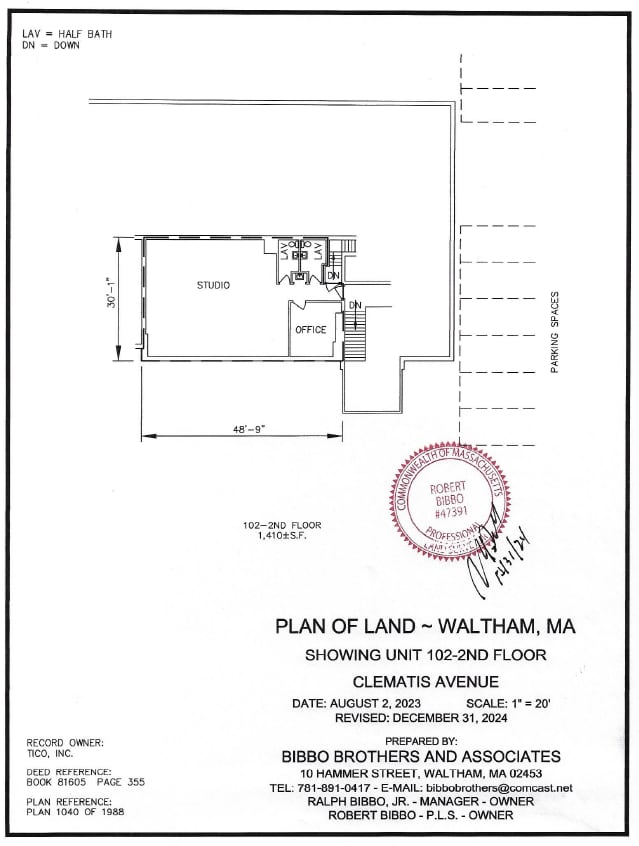 108 Clematis Ave, Waltham, MA à louer Plan d’étage– Image 1 sur 1