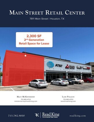 Plus de détails pour 7811 Main St, Houston, TX - Local commercial à louer