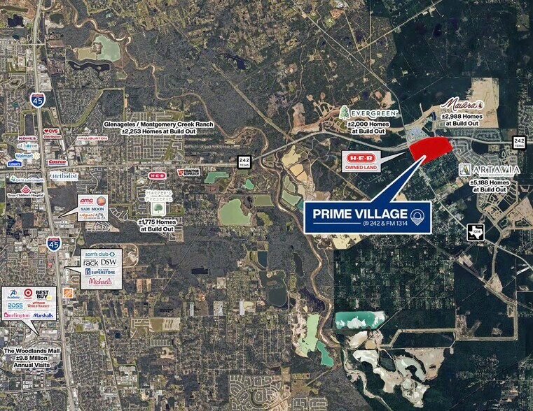 SEQ Hwy 242 & FM 1314, Conroe, TX à vendre - Photo de l’immeuble – Image 2 sur 3