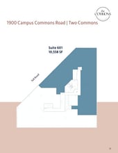 1900 Campus Commons Dr, Reston, VA à louer Plan d’étage– Image 1 sur 1