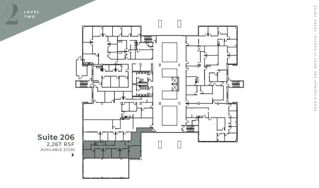 5508 Hwy 290 W, Austin, TX à louer Plan d’étage– Image 1 sur 1