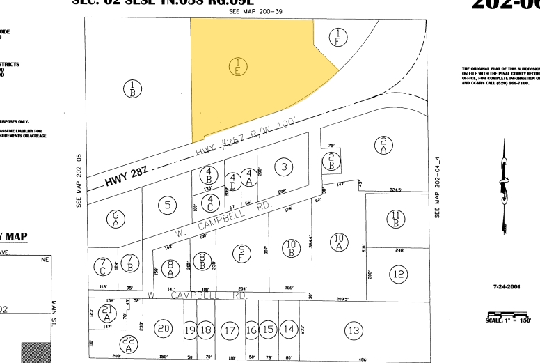120 W Highway 287, Florence, AZ à louer - Plan cadastral – Image 2 sur 5