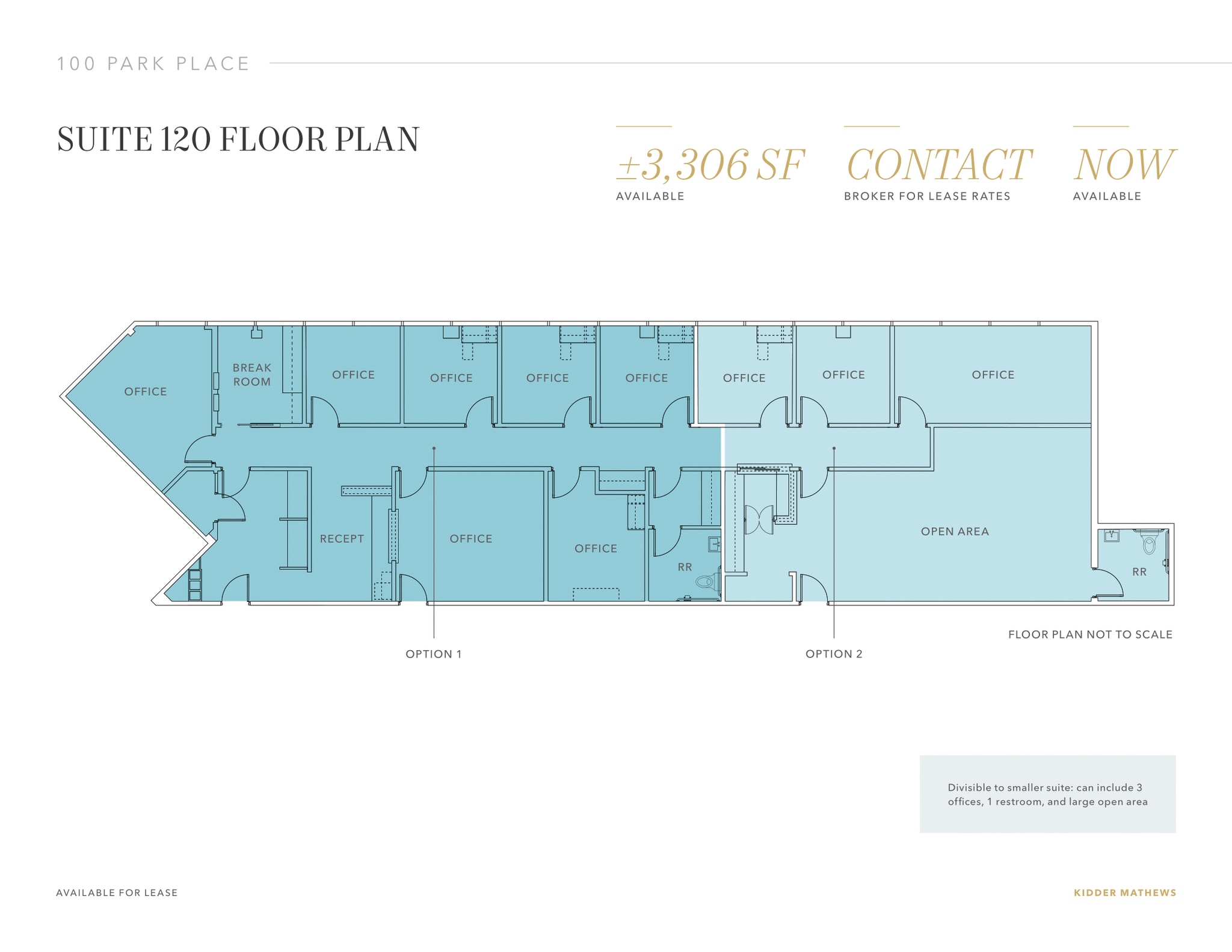 100 Park Pl, San Ramon, CA à louer Plan d’étage– Image 1 sur 1