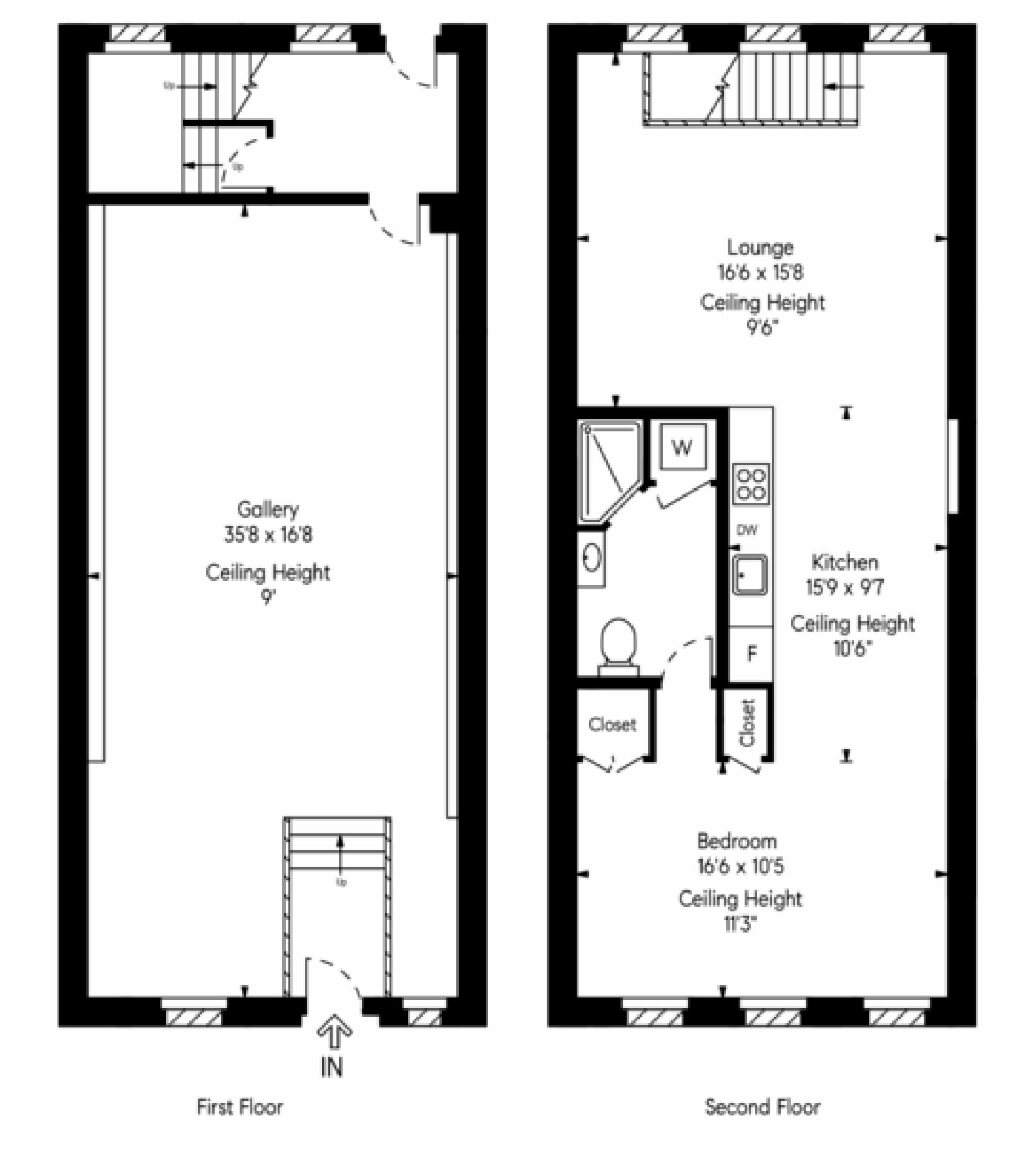 515 W 19th St, New York, NY à louer Plan d’étage– Image 1 sur 8