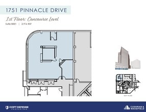 1751 Pinnacle Dr, McLean, VA à louer Plan d’étage– Image 1 sur 1
