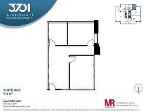 3701 Algonquin Rd, Rolling Meadows, IL à louer Plan d’étage– Image 1 sur 1