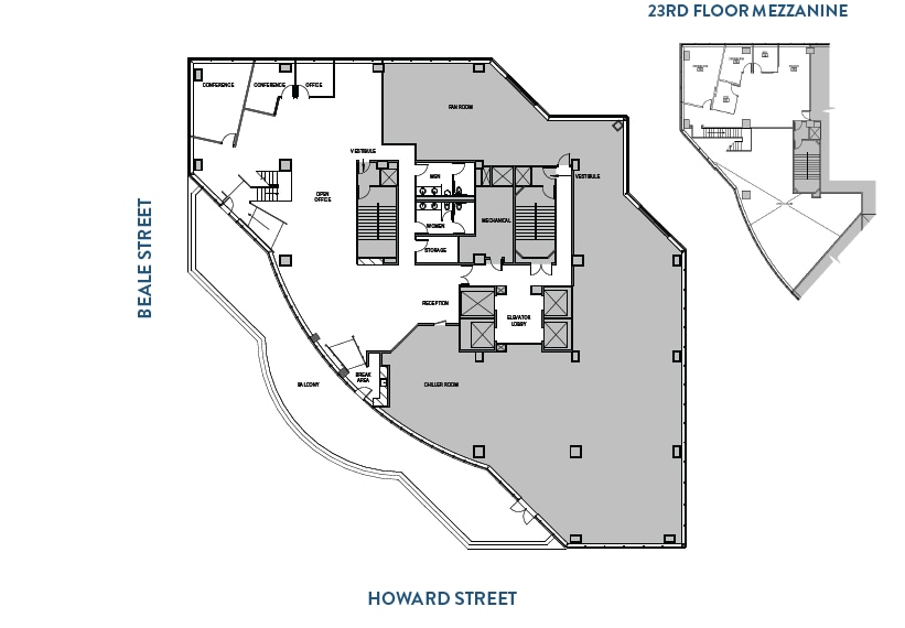 301 Howard St, San Francisco, CA à louer Plan d’étage– Image 1 sur 1