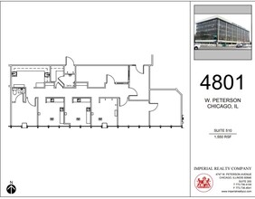 4801 W Peterson Ave, Chicago, IL à louer Plan d’étage– Image 1 sur 5