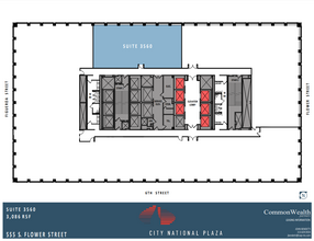 515 S Flower St, Los Angeles, CA à louer Plan d’étage– Image 1 sur 1