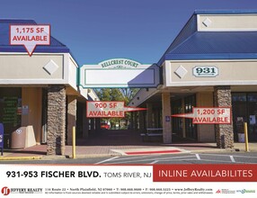 931-953 Fischer Blvd, Toms River, NJ à louer Photo de l’immeuble– Image 1 sur 1