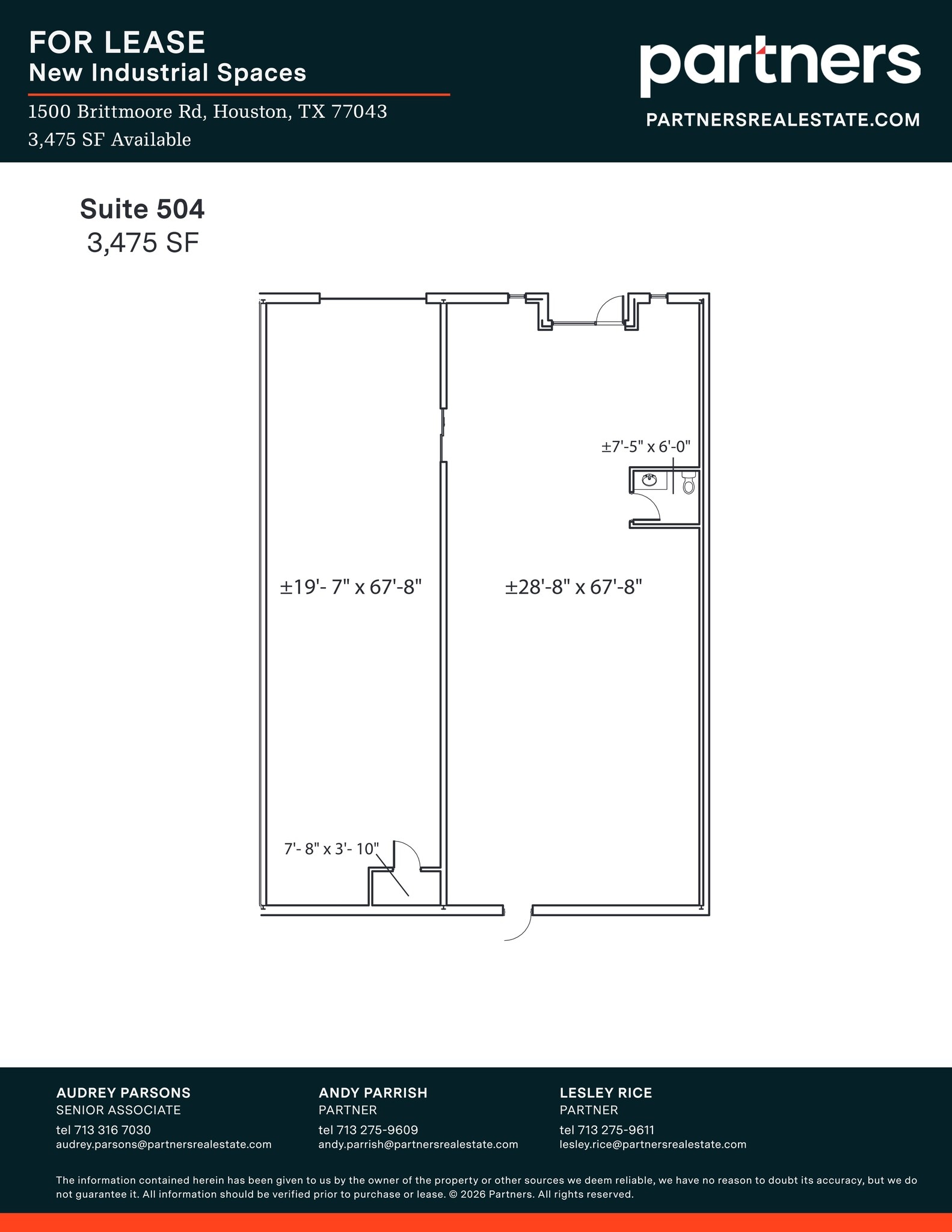 1500 Brittmoore Rd, Houston, TX à louer Plan de site– Image 1 sur 1