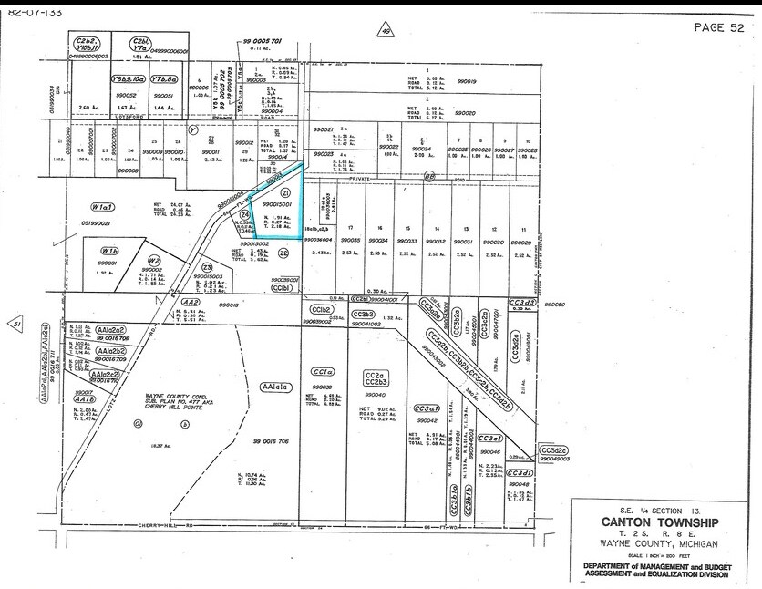 870 N Lotz Rd, Canton Township, MI à vendre Plan cadastral– Image 1 sur 4