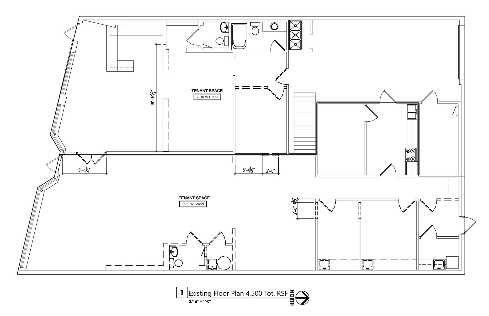 7508-7510 W Grand Ave, Elmwood Park, IL à louer Plan d’étage– Image 1 sur 1