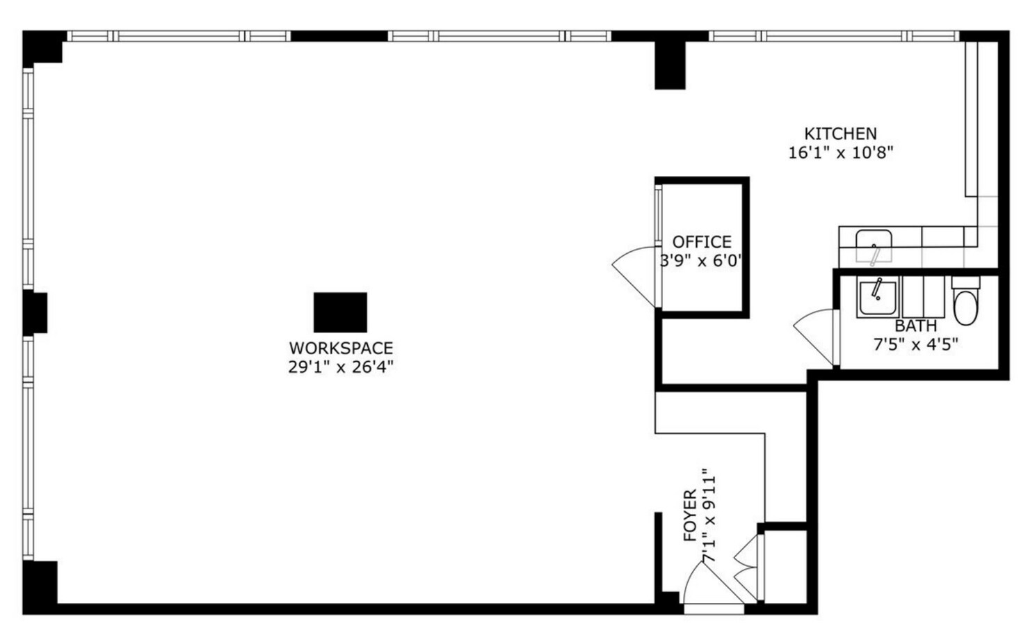 33 W Jackson Blvd, Chicago, IL 60604 - Lot 200 -  - Plan d’étage - Image 1 of 4